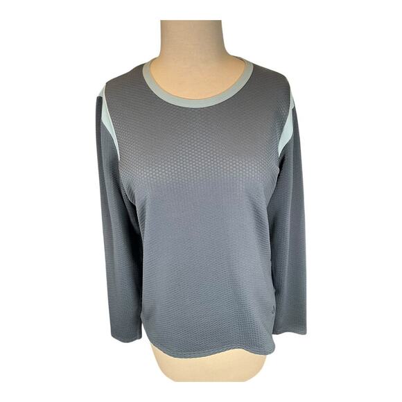 Nike Sphere Therma Blue Long Sleeve Running Shirt Women's SZ Medium Light Weight - Picture 5 of 11